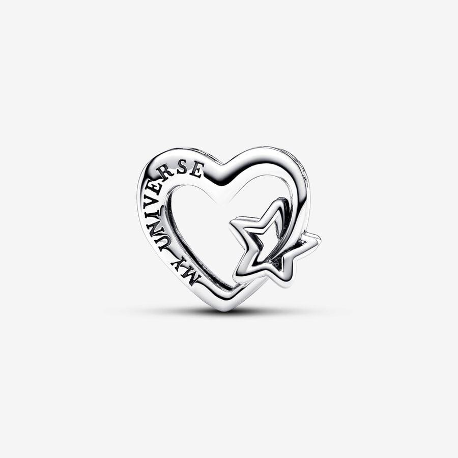 Charm Openwork Cuore con Stella