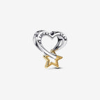 Charm Openwork Cuore e Stella ’My Lucky Star’ - CHARM