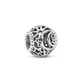 Charm Openwork Sole, Stelle e Luna