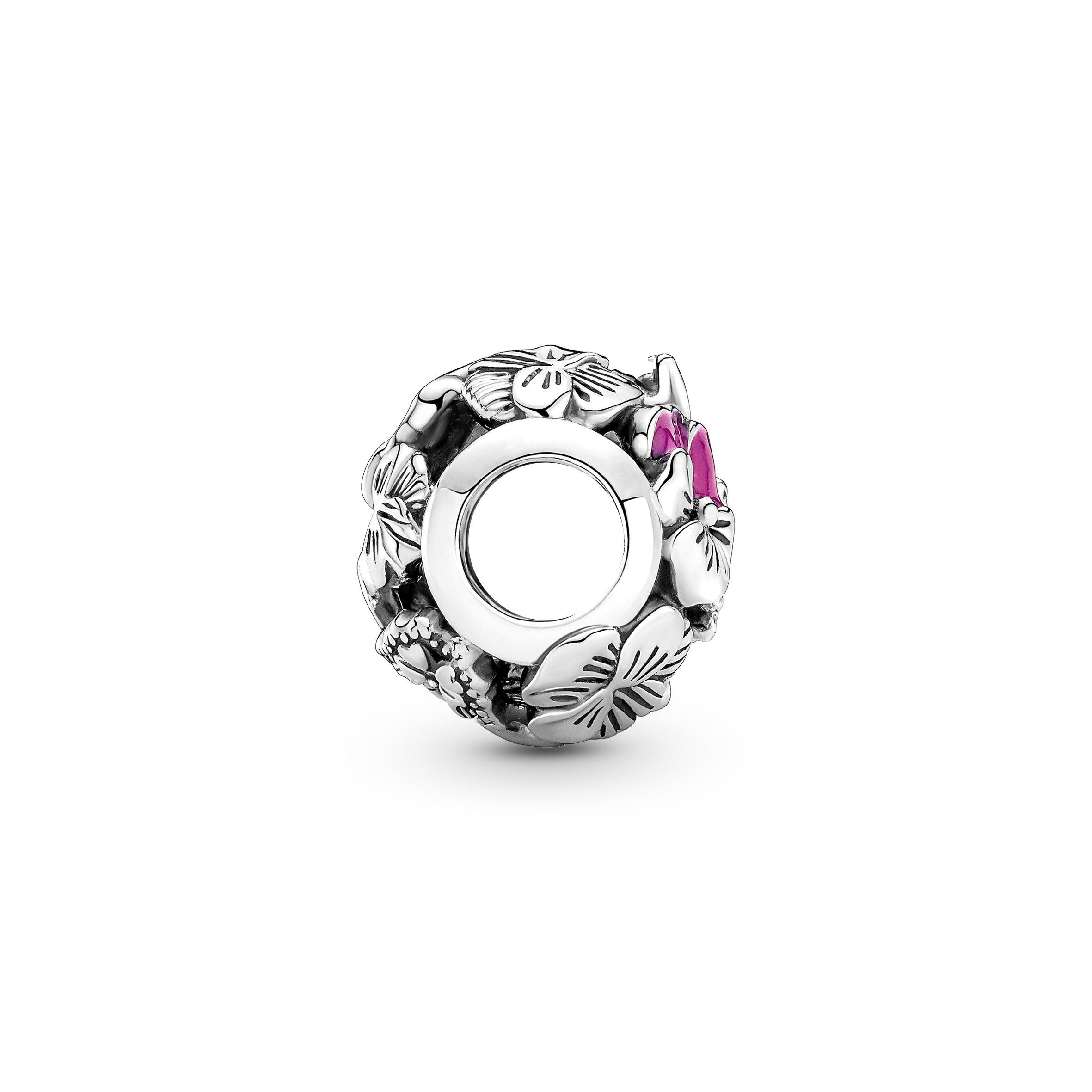 Charm Openwork Viole del Pensiero