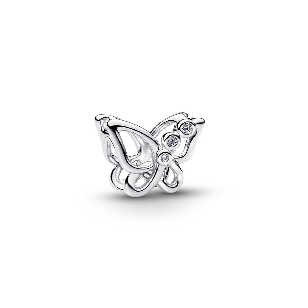 Charm Pandora farfalla in Argento Sterling 925 e zircone - CHARM