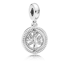 Charm Pendente Albero della Famiglia Girevole