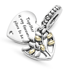 Charm Pendente Albero della Famiglia "Insieme"