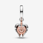 Charm Pendente Ali d'Angelo e Bussola