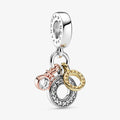 Charm Pendente con Logo e Triplo Monogramma