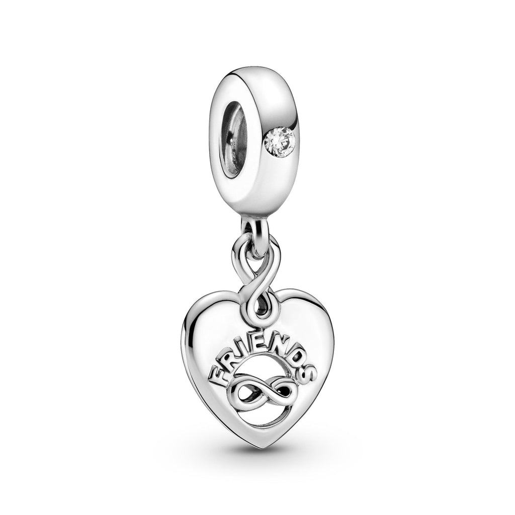 Charm Pendente Cuore Amici per Sempre