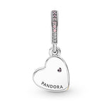 Charm Pendente Cuori Intrecciati e Famiglia