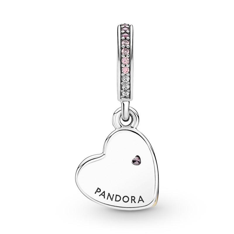 Charm Pendente Cuori Intrecciati e Famiglia