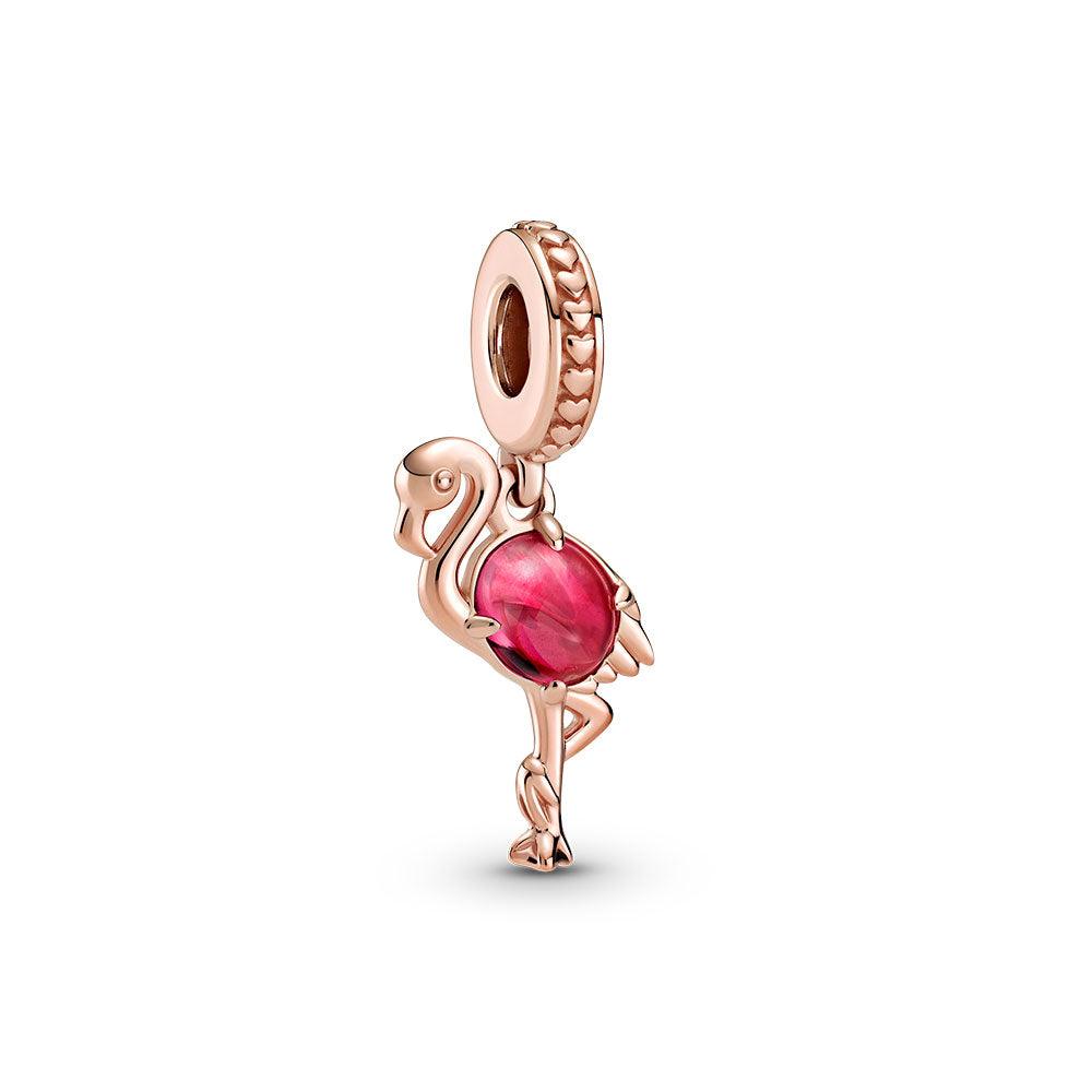 Charm Pendente Fenicottero Rosa