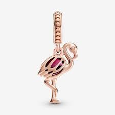 Charm Pendente Fenicottero Rosa