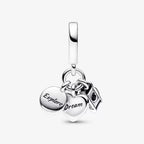 Charm Pendente Fotocamera, Cuore e Bussola