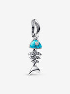 Charm Pendente Lisca Di Pesce Turchese Argento Sterling 925 - CHARM