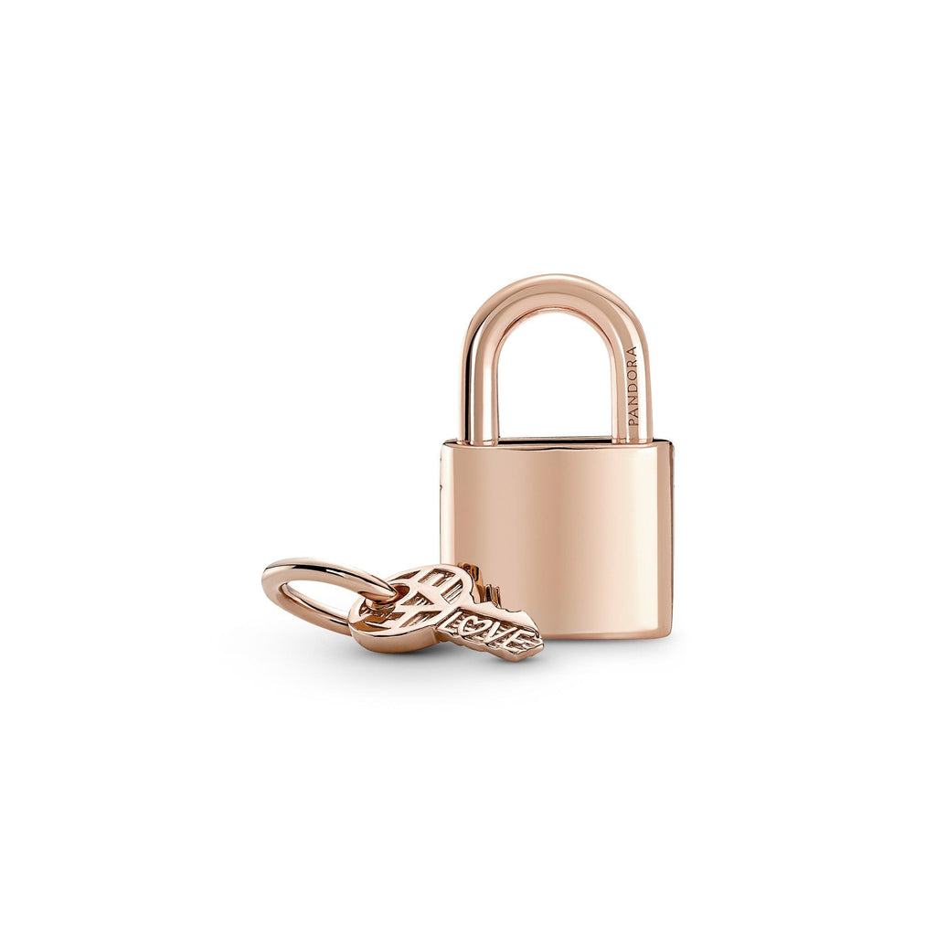 Charm Pendente Lucchetto e Chiave dell'Amore