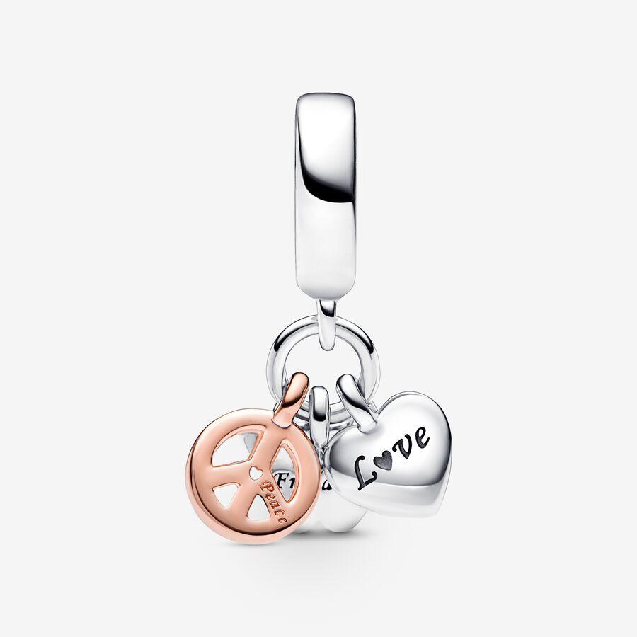 Charm Pendente Pace, Amore e Libertà