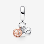 Charm Pendente Pace, Amore e Libertà