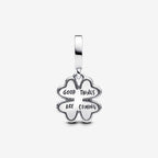 Charm Pendente Quadrifoglio Girevole con Diamante Creato in Laboratorio - CHARM