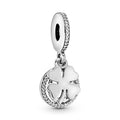 Charm Pendente Quadrifoglio portafortuna