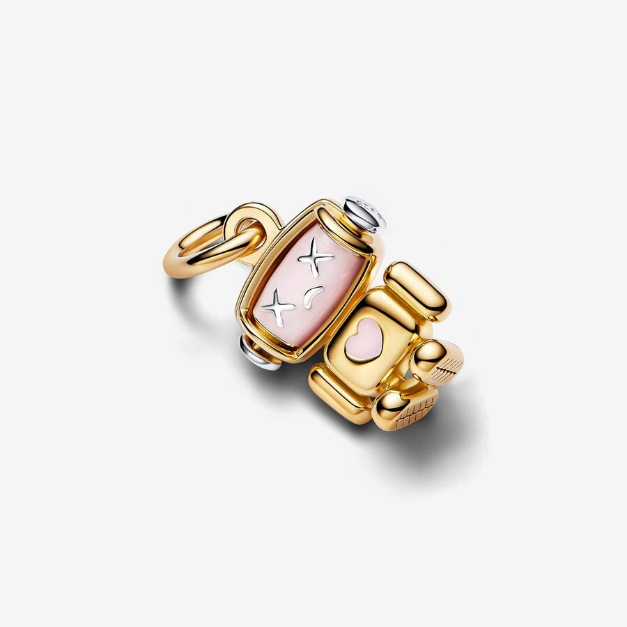 Charm Pendente Robot con Testa Girevole - CHARM