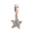 Charm Pendente Stella Marina Blu