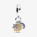 Charm Pendente Stella, Sole e Luna