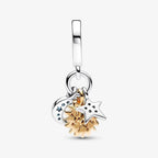 Charm Pendente Stella, Sole e Luna