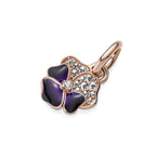 Charm Pendente Viola del Pensiero Luminosa