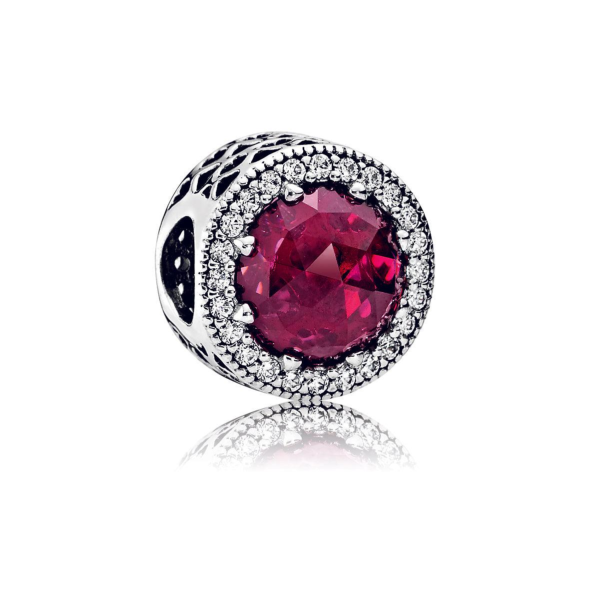 Charm Pietra Rosso Ciliegia