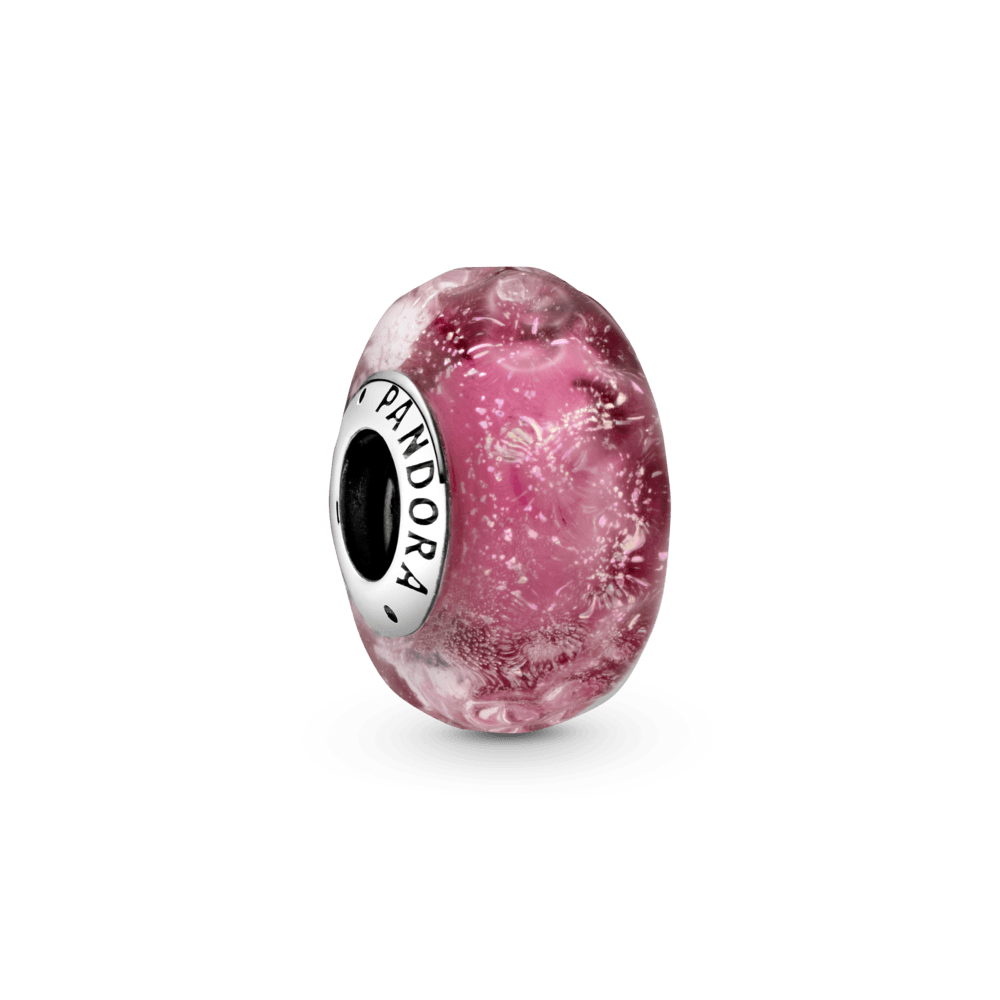 Charm Vetro di Murano Fantasia Rosa