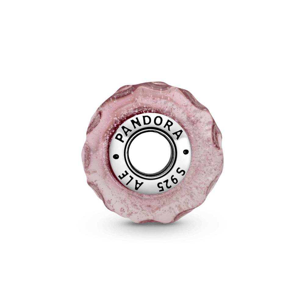 Charm Vetro di Murano Fantasia Rosa