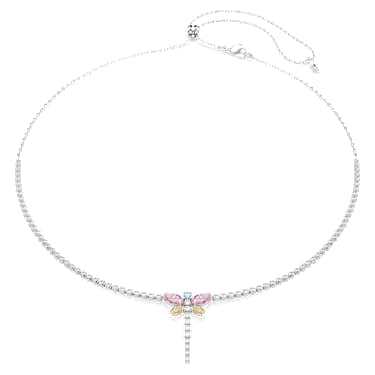 Collana a Y Ariana Grande x Swarovski Taglio misto Libellula Multicolore Placcato rodio - COLLANA
