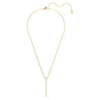 Collana a Y Mesmera Taglio misto, Bianco, Finitura oro 18K