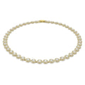 Collana Angelic Taglio tondo, Bianco, Placcato rodio