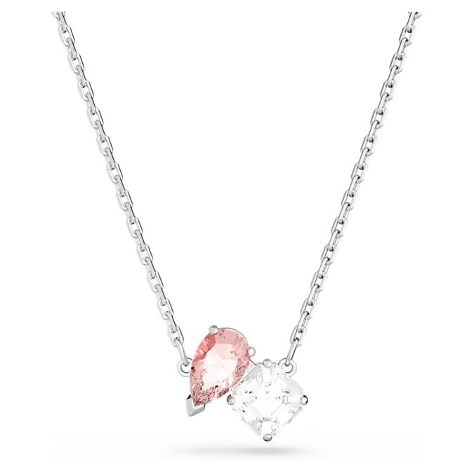Collana Attrai l'Anima Rosa, placcato rodio