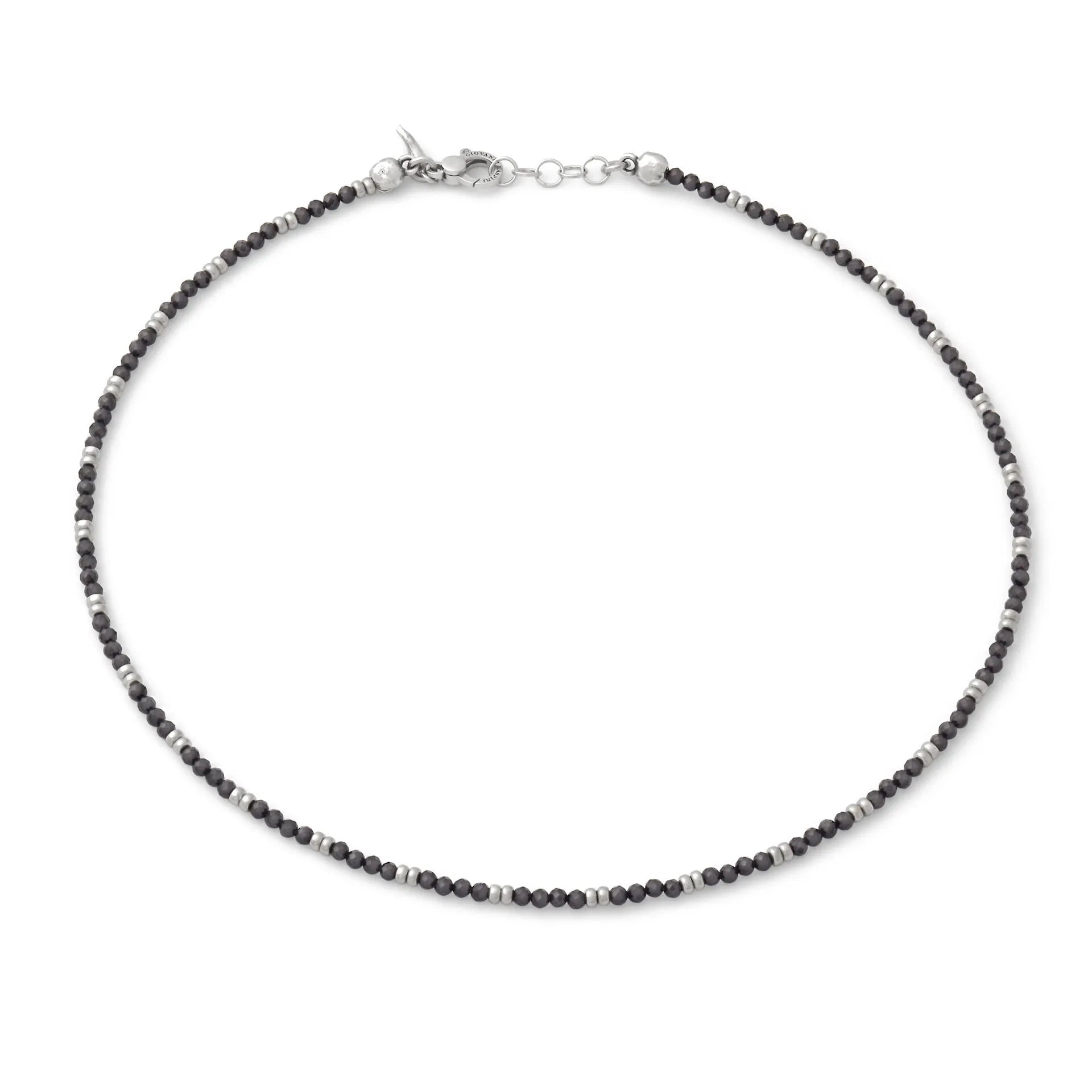 Collana Beat Giovanni Raspini in Argento 925 e Spinello Nero - COLLANE