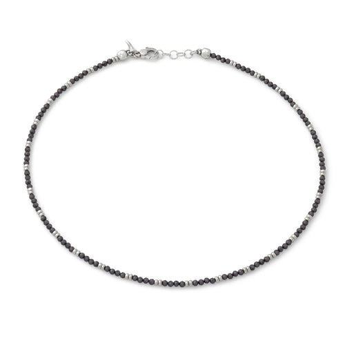 Collana Beat Giovanni Raspini in Argento 925 e Spinello Nero - COLLANE