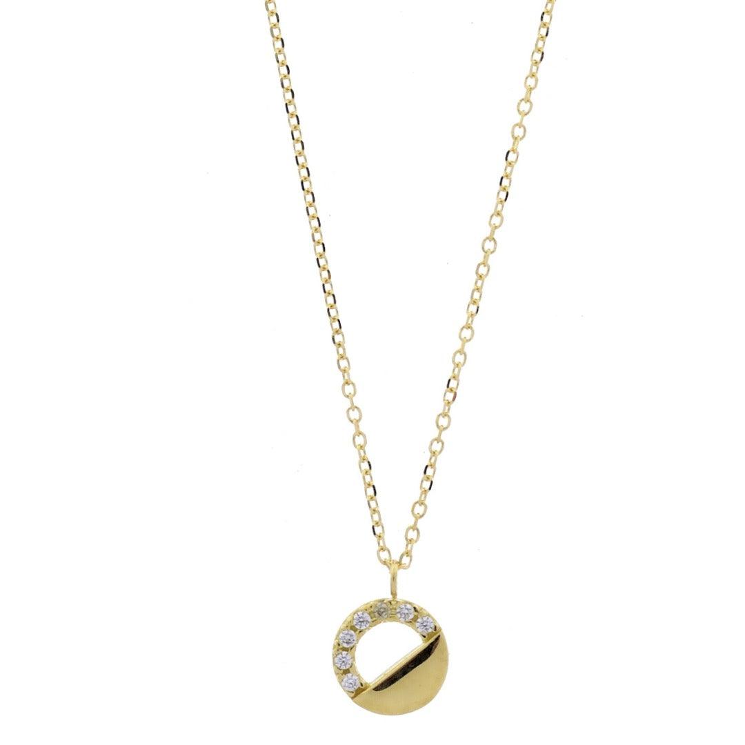 Collana Cerchio e Zirconi