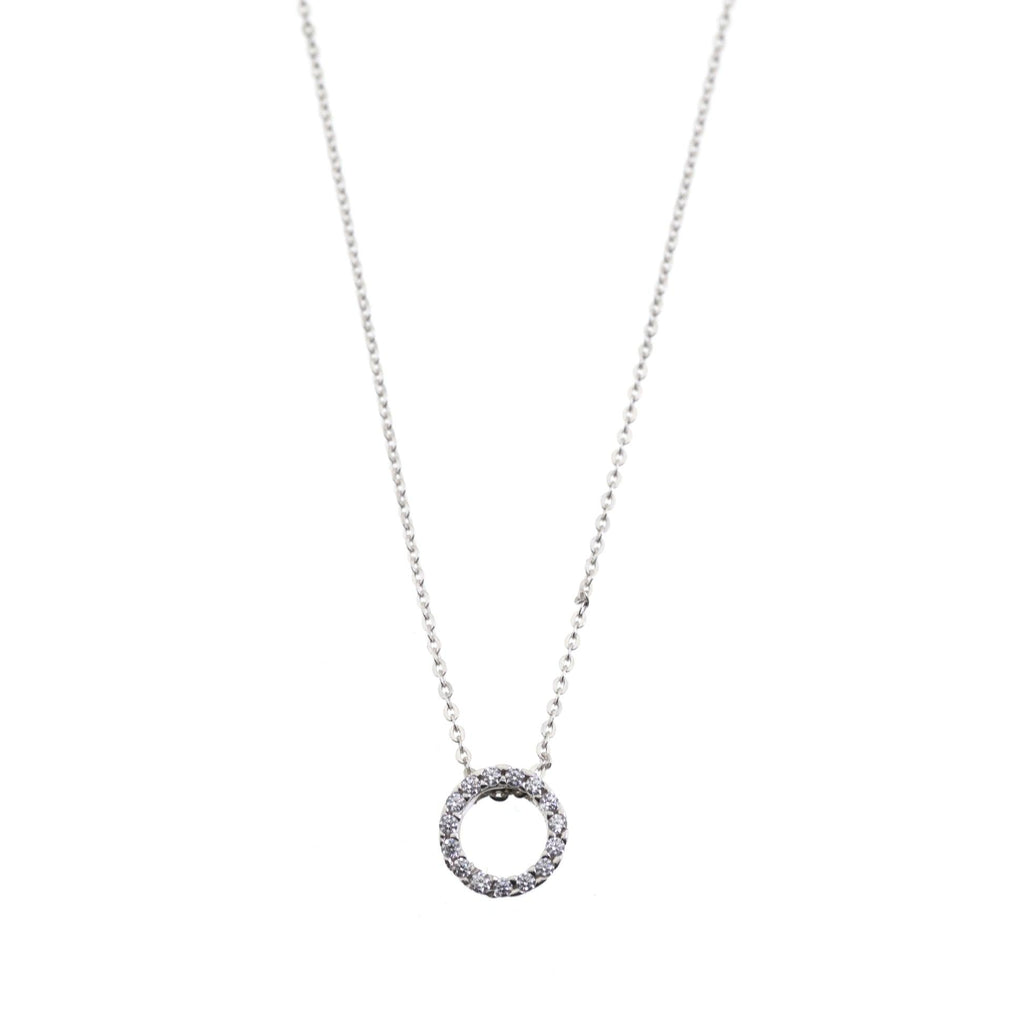 Collana Cerchio e Zirconi