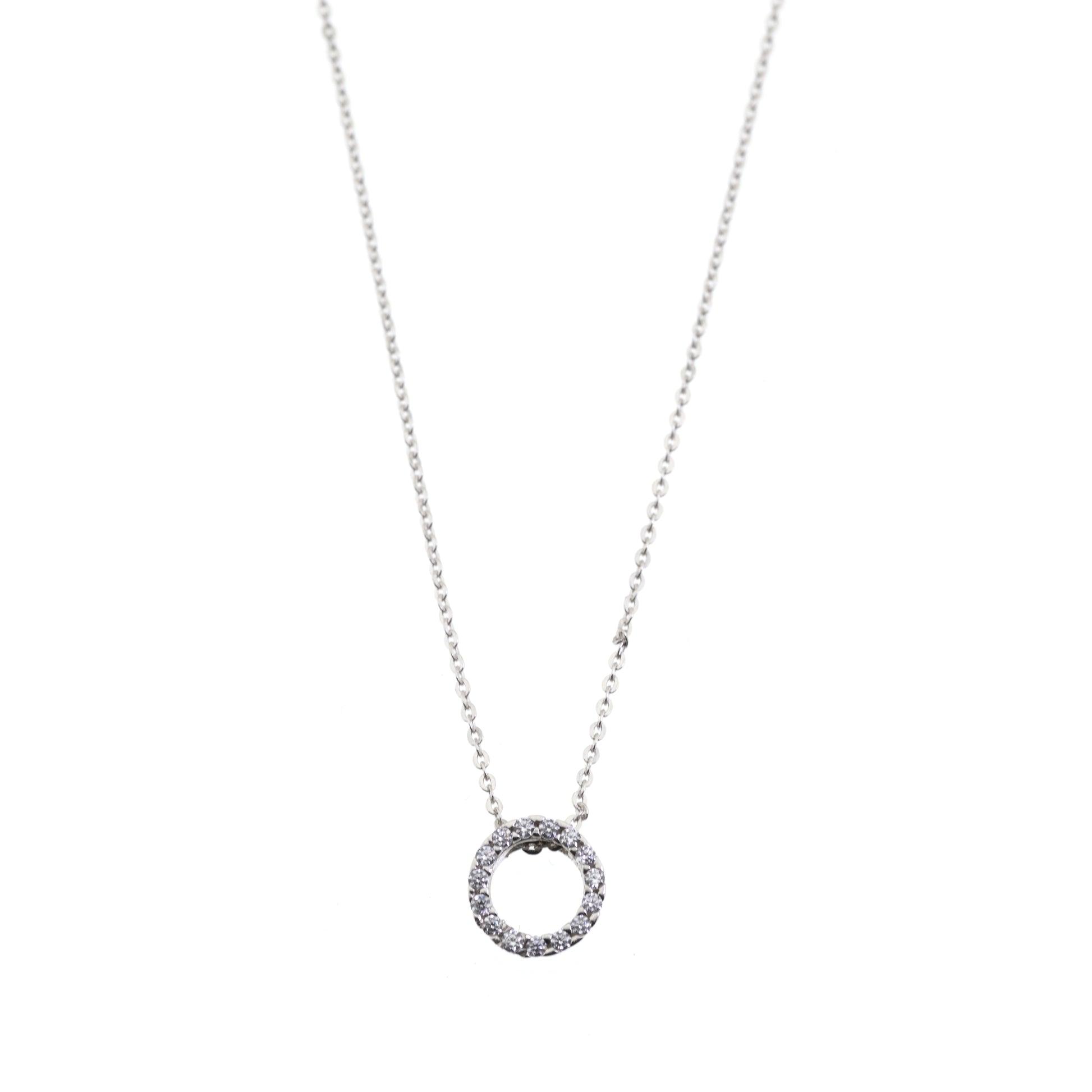 Collana Cerchio e Zirconi