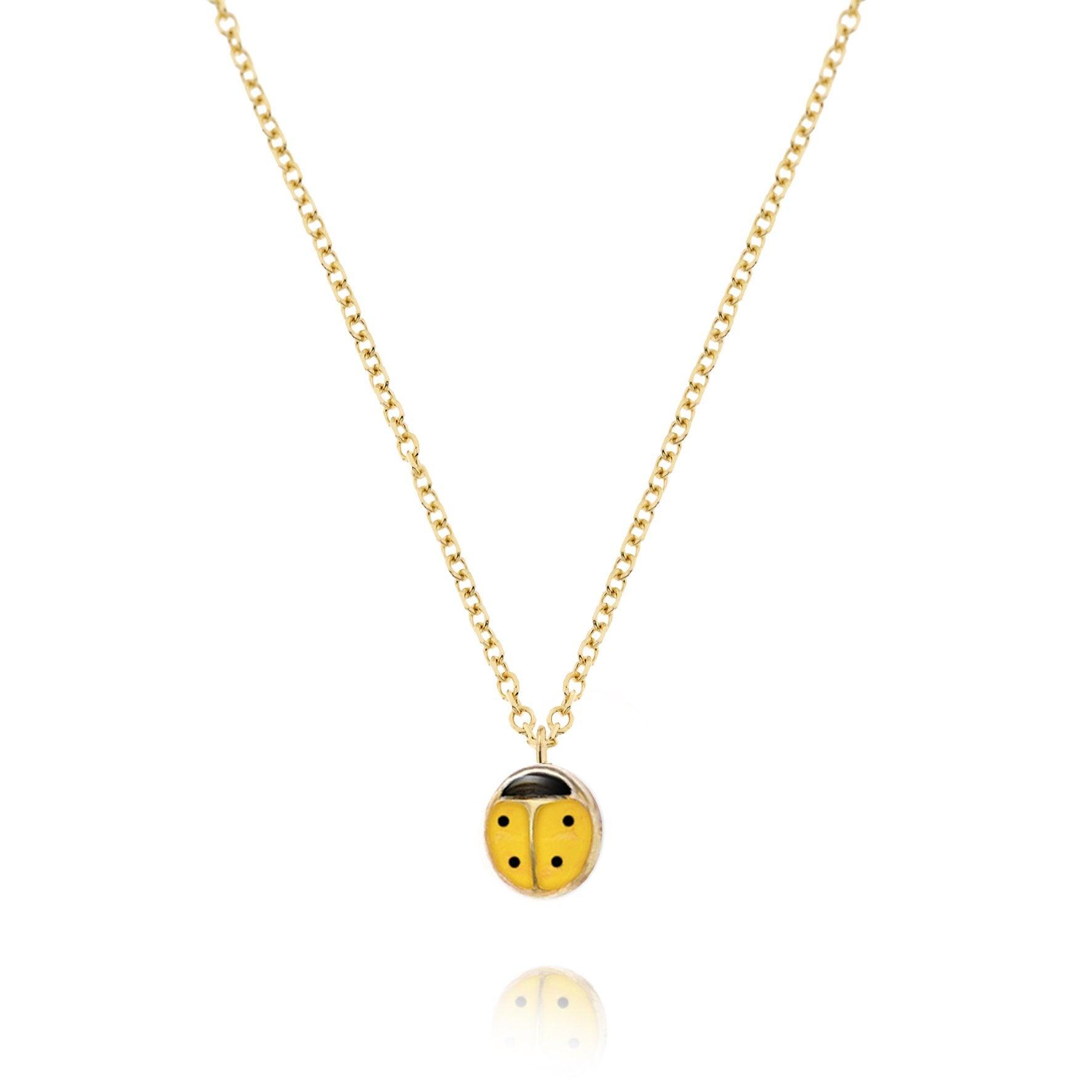 Collana Coccinella gialla