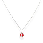 Collana Coccinella Smalto e Zirconi