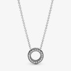 Collana con Cerchio Pavé