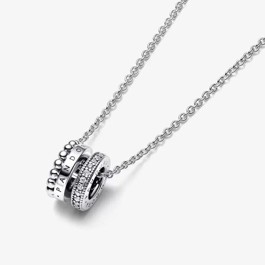 Collana con Logo, Pavé e Sfere