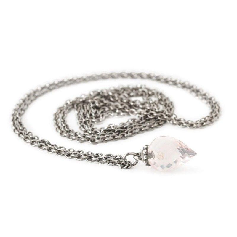 Collana con Quarzo Rosa 90 cm