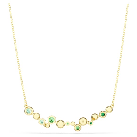 Collana Constella Taglio misto Verde Placcato color oro - COLLANA