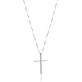 Collana Croce grande e Zirconi