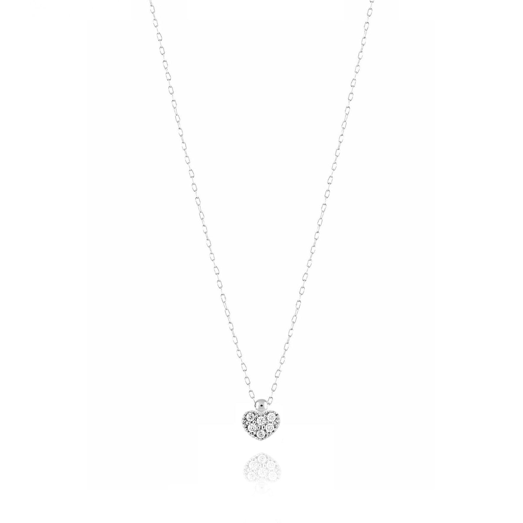 Collana Cuore e Zirconi