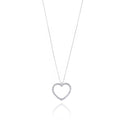 Collana Cuore grande e Zirconi