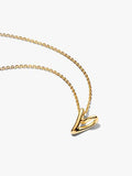 Collana Cuore Piccolo Linea Sinuosa Finitura in Oro - COLLANA