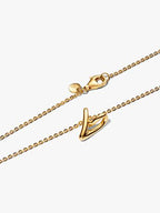 Collana Cuore Piccolo Linea Sinuosa Finitura in Oro - COLLANA