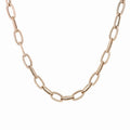 Collana Essentia in Argento Maglia Ovale Rigata - 40 cm - COLLANE